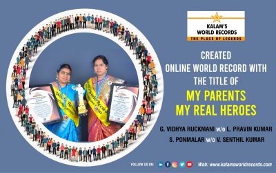 Created Online World Record With The Title My Parents My Real Heroes
