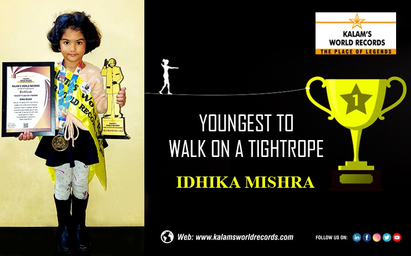Youngest Kid Walk on a Tightrope