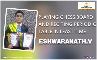 Playing Chess Board and Reciting Periodic Table in the least Time