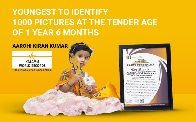 Youngest to Identify 1000 Pictures at the Tender Age of 1 Year 6 Months