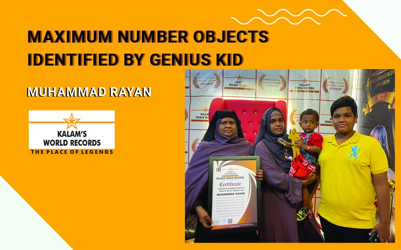 Maximum Number Objects Identified by Genius Kid