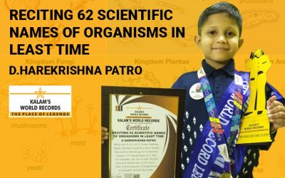 Reciting 62 Scientific Names of Organisms in the Least Time