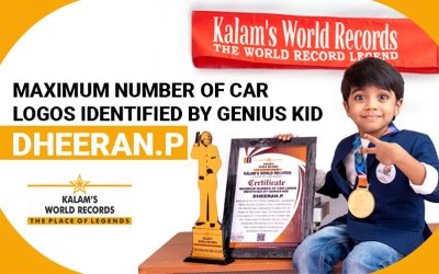 Maximum Number of Car Logos  Identified by Genius Kid