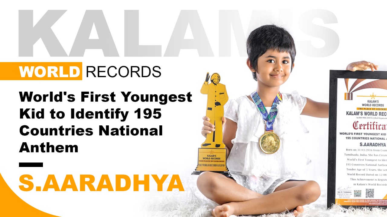 World’s First Youngest Kid to Identify 195 Countries National Anthem