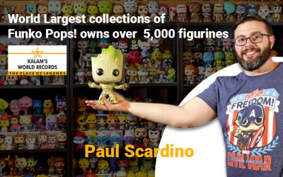 World Largest collections of  Funko Pops! owns over  5,000 figurines
