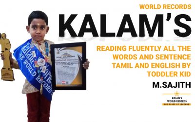 Reading Fluently All the Words and Sentences Tamil and English by Toddler Kid
