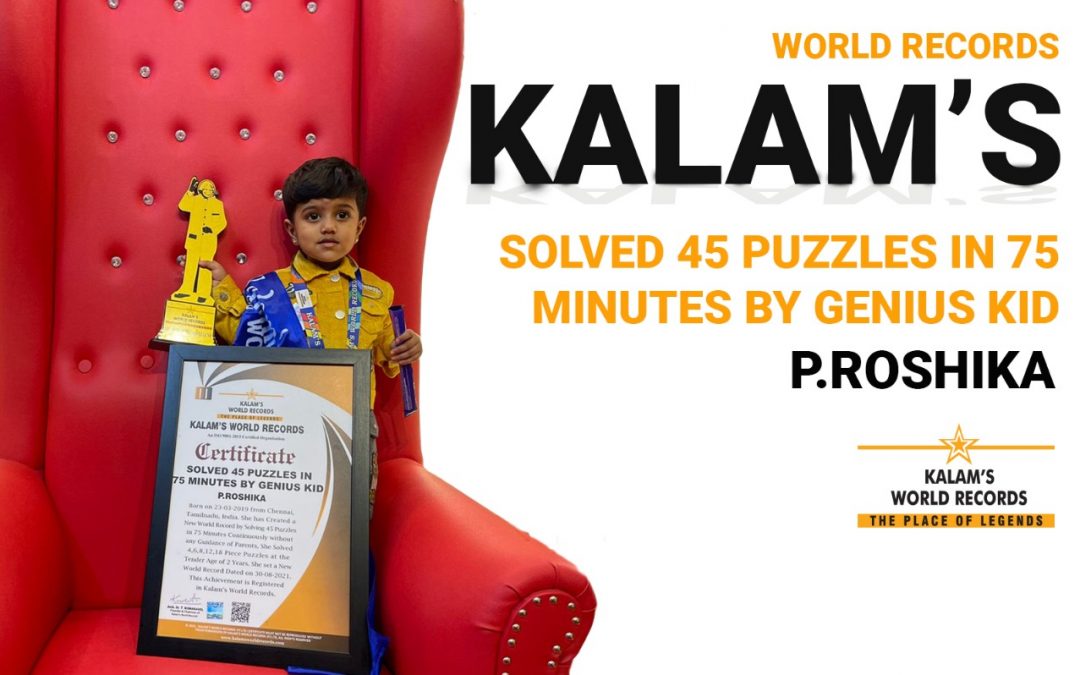 Solved 45 Puzzles in 75 Minutes by Genius Kid