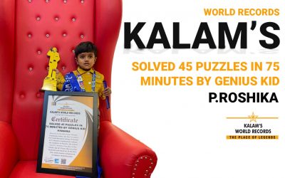 Solved 45 Puzzles in 75 Minutes by Genius Kid