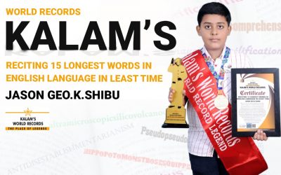 Reciting 15 Longest Words in English Language in Least Time
