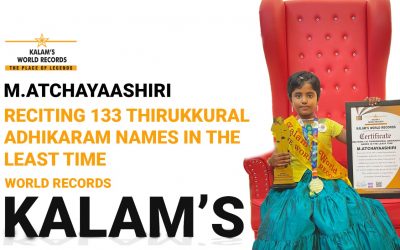Reciting 133 Thirukkural Adhikaram Names in the Least Time