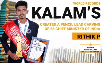 Created a Pencil Lead Carving of 28 Chief Minister of India