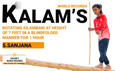 Rotating Silambam Constantly at a Height of 7 Feet for 1 Hour