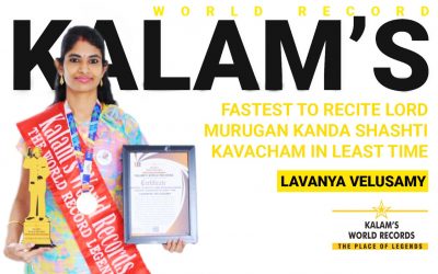 Fastest to Recite Lord Murugan Kanda Shashti Kavacham in the Least Time