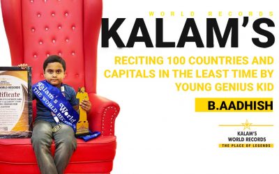 Reciting 100 Countries and Capitals in the Least Time by Young Genius Kid