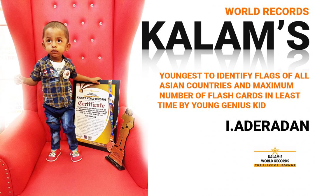 Youngest to Identify Flags of All Asian Countries and Maximum Number of Flash Cards in Least Time by Young Genius Kid