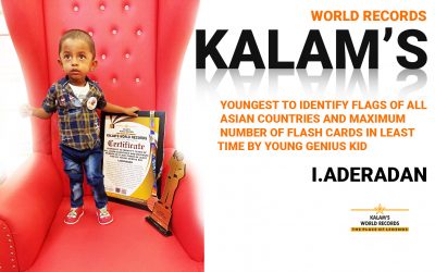 Youngest to Identify Flags of All Asian Countries and Maximum Number of Flash Cards in Least Time by Young Genius Kid