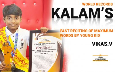 Fast Reciting of Maximum Words by Young Kid