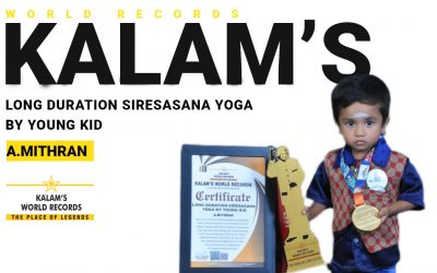 Long Duration Siresasana Yoga by Young Kid