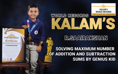 Solving Maximum Number of Addition and Subtraction Sums by Genius Kid
