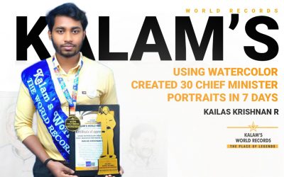 Using Watercolor Created 30 Chief Minister Portraits in 7 Days