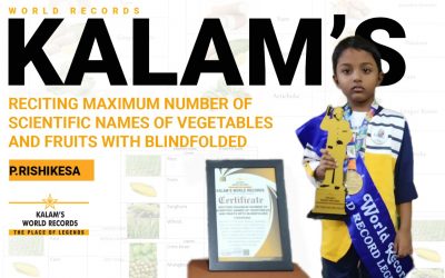 Reciting Maximum Number of Scientific Names of Vegetables and Fruits With Blindfolded