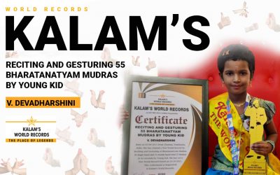 Reciting and Gesturing 55 Bharatanatyam Mudras by a Young Kid