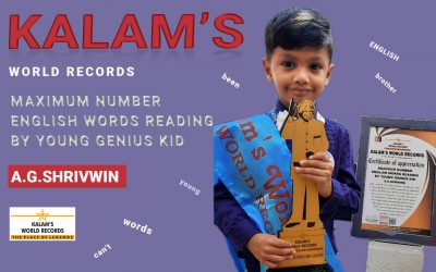 Maximum Number English Words Reading by Young Genius Kid