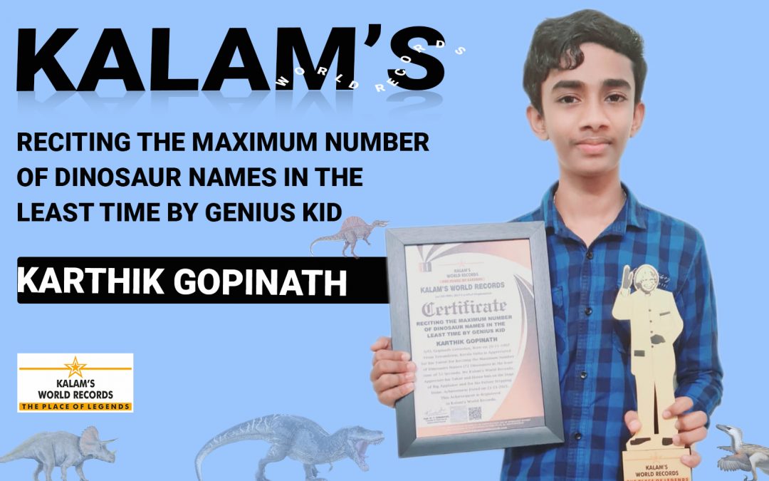 Reciting the Maximum Number of Dinosaur Names in the Least Time by Genius Kid