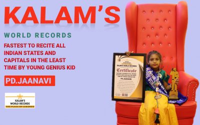 Fastest to Recite All Indian States and Capitals in the Least Time by Young Genius Kid