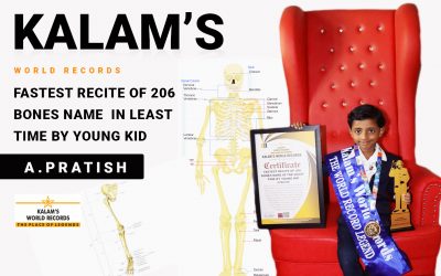 Fastest Recite of 206 Bones Name in the Least Time by Young Kid