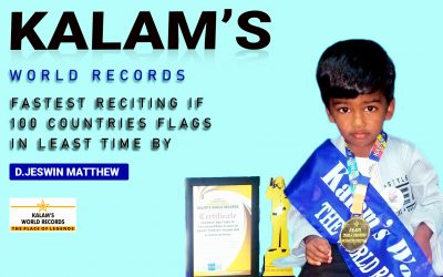 Fastest Reciting if 100 Countries Flags in the Least Time by Young Kid
