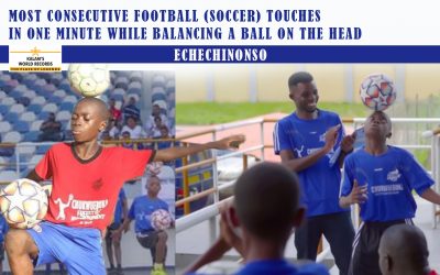 Most Consecutive Football (Soccer) Touches in One Minute While Balancing a Ball on the Head