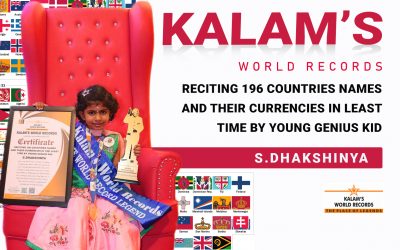 Reciting 196 Countries Names and Their Currencies in the Least Time by Young Genius Kid