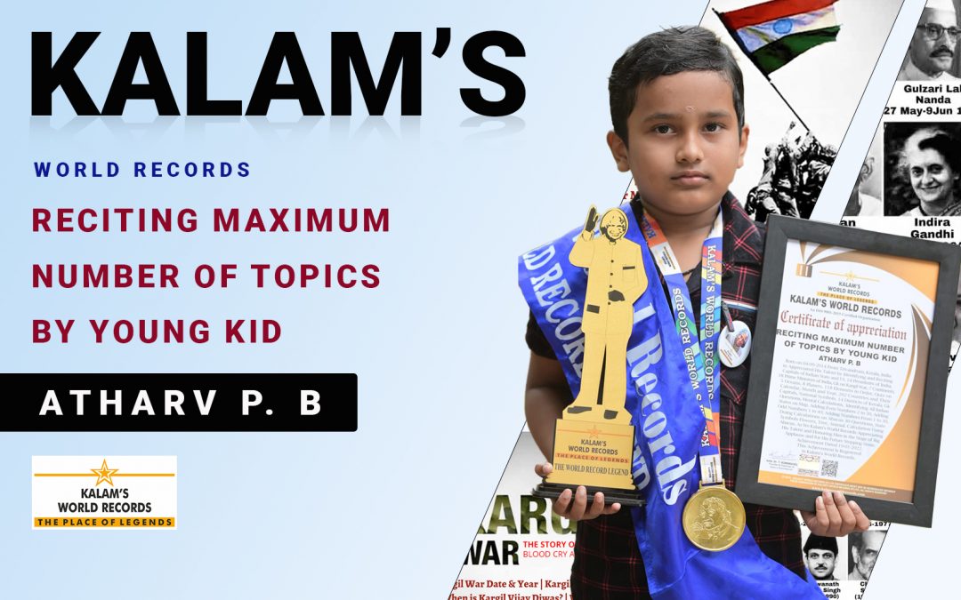Reciting Maximum Number of Topics by Young Kid