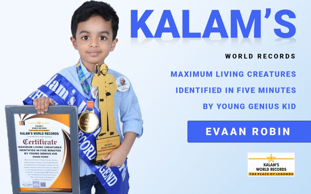 Maximum Living Creatures Identified in Five Minutes by Young Genius Kid