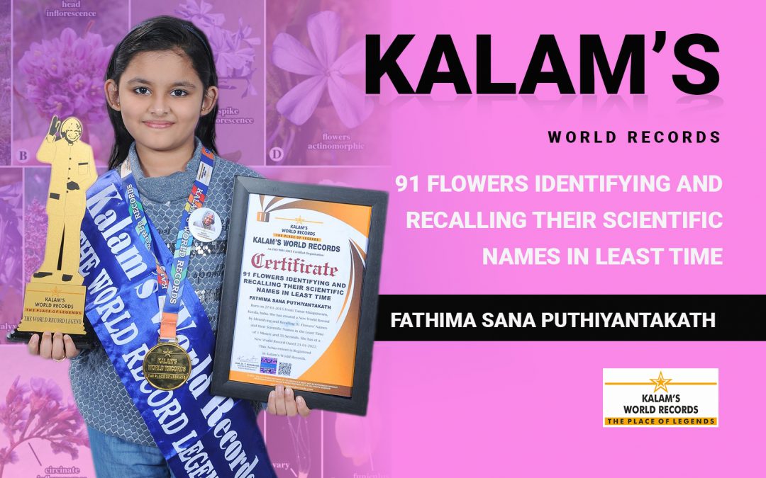 91 Flowers Identifying and Recalling Their Scientific Names in the Least Time