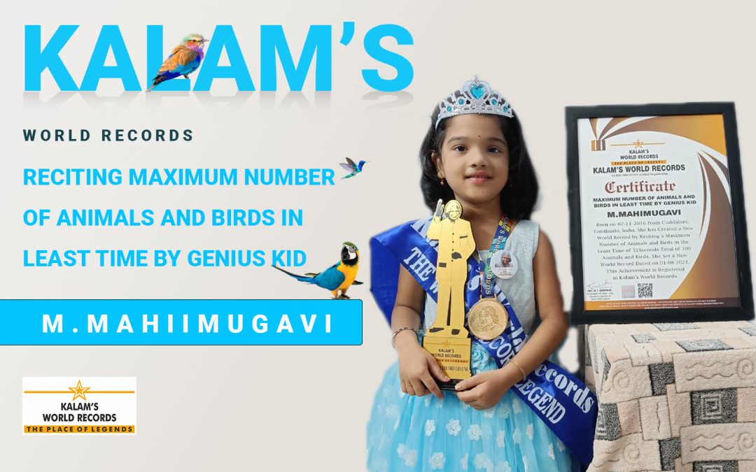 Maximum Number of Animals and Birds in the Least Time by Genius Kid