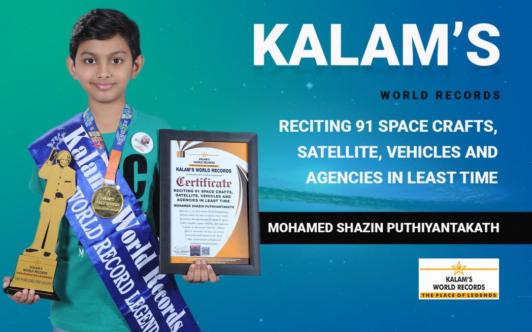 Reciting 91 Space Crafts, Satellites, Vehicles, and Agencies in the Least Time