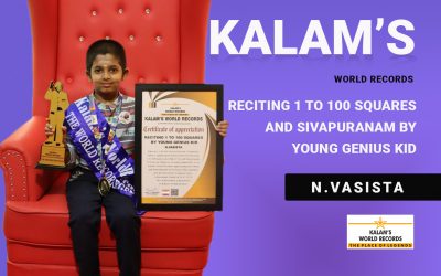 Reciting 1 to 100 Squares and Sivapuranam by Young Genius Kid