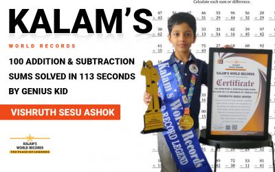 100 Addition & Subtraction Sums Solved in 113 Seconds by Genius Kid