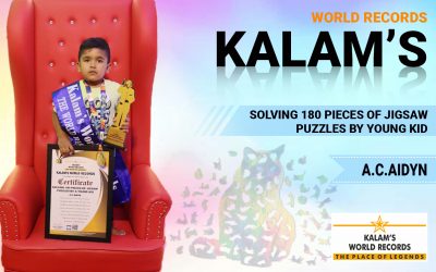 SOLVING 180 PIECES OF JIGSAW PUZZLES BY YOUNG KID