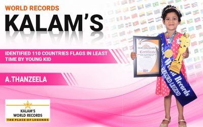 IDENTIFIED 110 COUNTRIES FLAGS IN LEAST TIME BY YOUNG KID