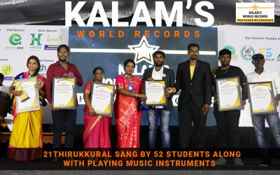 21 Thirukkural Sang by 52 Students Along With Playing Music Instruments