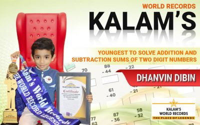 YOUNGEST TO SOLVE ADDITION AND SUBTRACTION SUMS OF TWO DIGIT NUMBERS