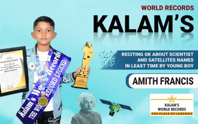 Reciting GK About Scientist and Satellites Names in Least Time by Young Boy
