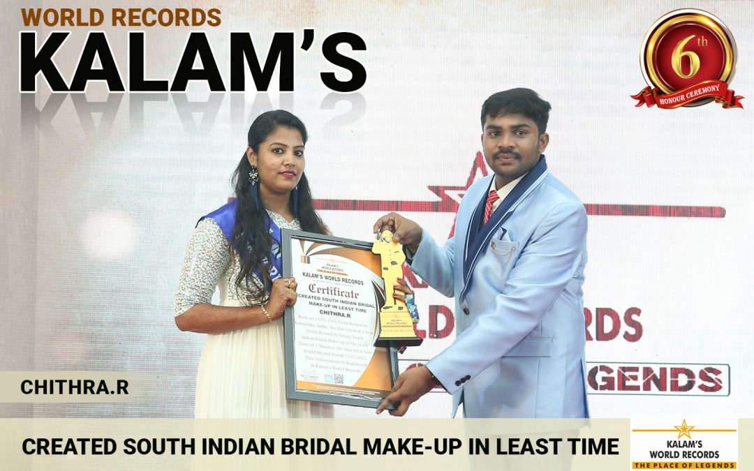 Created South Indian Bridal Make-up in Least Time