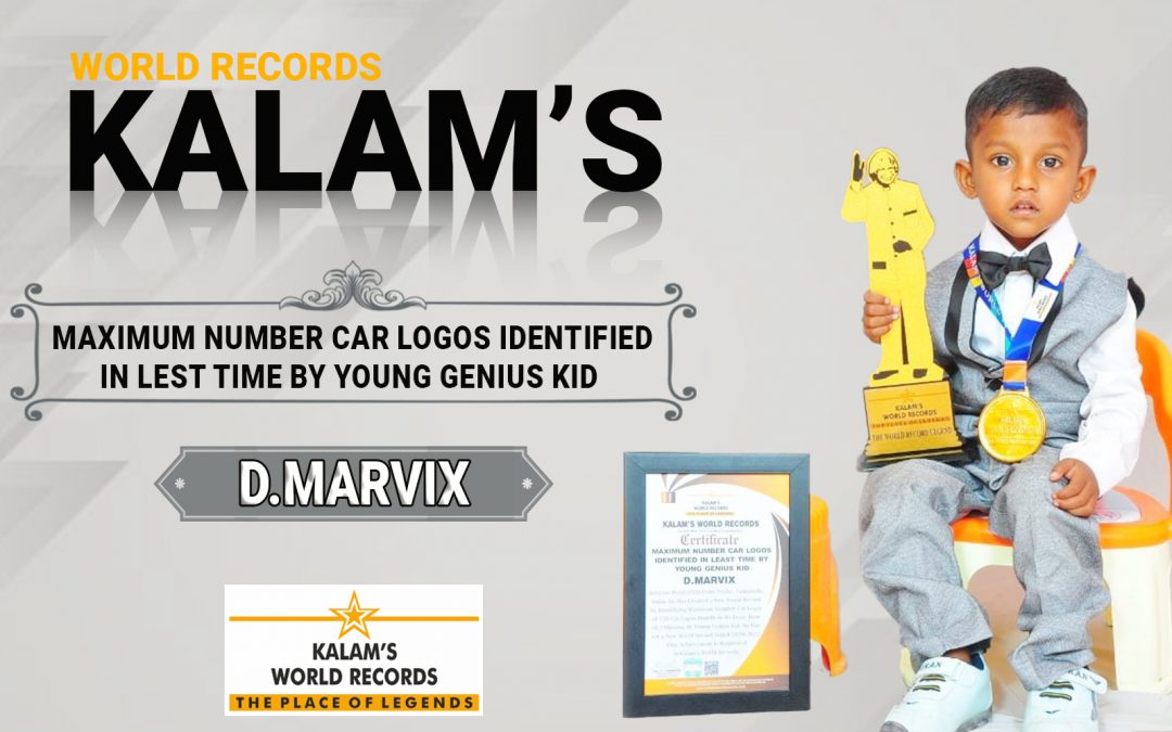 Maximum Number Car Logos Identified in Lest Time by Young Genius Kid