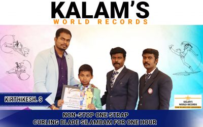 Non-stop One Strap Curling Blade Silambam for One Hour