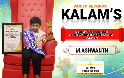 Reciting 99 Flowers From Kurinji Paatu in Least Time by Young Genius Kid