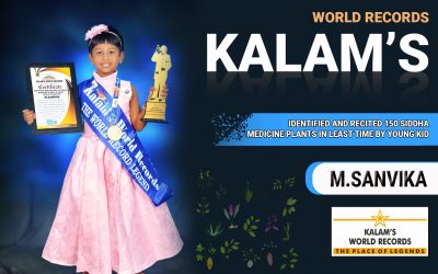 Identified and Recited 150 Siddha Medicine Plants in Least Time by Young Kid